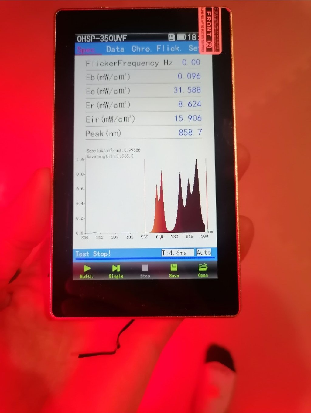 Wavelengths of Mitochondriak 3.0 Mini